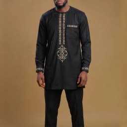 African Native Outfit Dashiki Male Pant Sets To Dress Luxury Designer Elegant Suits Clothes For Men New 2Pc Ethnic Abaya Costume