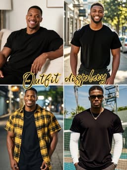1pc Men's Retro Game Controller Print Black TShirt, Crew Neck, Casual Cotton Tee Medium Stretch Knit Fabric, Men's Regular Fit, Size