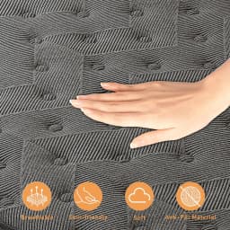 Memory Foam Hybrid Mattress With Pocket Springs, 12inch Twin,Full, Queen, King, Sizes In A Box, Medium Firm, Mattresses For Support Comfort, Fiberglass-Free Suitable for home bedrooms, hotels and halls of residence
