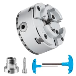 SucceBuy Metal Lathe Chuck 4-Jaw 2.75" or 3.75" Diameter Turning Machine Accessories Self-centering Tool for Precision Machining