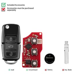 5PCS XKB520EN Wired Remote Key Second Generation