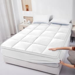Thickened & Oversized Mattress Protector, Autumn & Winter Mattress, Elastic Mattress Cover, Machine Washable, 4 Colors Available, Enhanced Comfort & Support, Mattress Protector, Full Sizes (Queen, King), Thickened Mattress Pad, Thickened Mattress