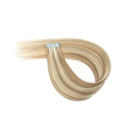 Seamless Invisible Mini Tape In Human Hair Extensions Double Sided Natural Straight Hair 12Inch To 20Inch 10Pcs Set Black Brown Blonde Side Hair Pieces