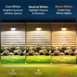 Intelamp Top Brand Long Battery Life 20000mAh Outdoor Solar Flood Lights 3 Colors With Super Large Solar Panel 3 Motion Sensors 4 Modes Solar Security Light For Yard Garage Driveway Backyard Farm