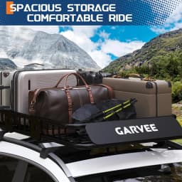 46"x36"x4.5" Roof Rack Basket 200 LBS Capacity Rooftop Cargo Rack Heavy Duty Steel Top Luggage Holder for SUVs, Trucks, Vehicles