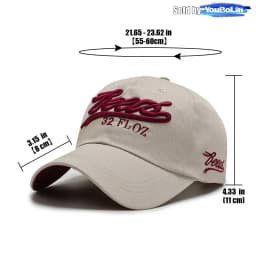 Letters 3D Embroidery Cotton Adjustable Baseball Cap Sun Hat Trucker Caps Dad Hats