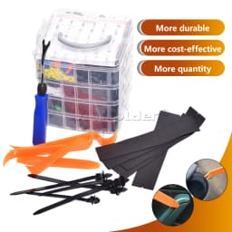 1295Pcs Car Retainer Clips and Auto Fasteners Assortment-37 Most Popular Sizes For Car Trim Door Panel, Bumper, Fender, Engine Cover And Aplash Shield Retainers Replacement