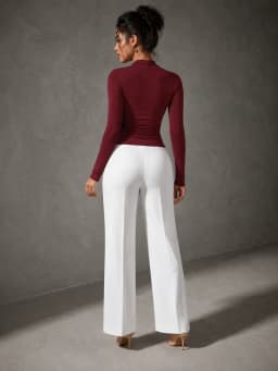 Metal Ring Ruched Long Sleeve Tops for Women, Sweetheart Neck Wrap Shoulder Fitted Y2K Crop Blouse Slim Fit Going‑out Party Shirts