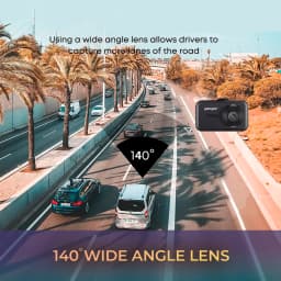 1080P HD Dash Cam with 3 Inch Display Screen, 140 Wide Angle View, G-Sensor Emergency File Locking, Loop Recording & 32GB MicroSD Card Included for Vehicles