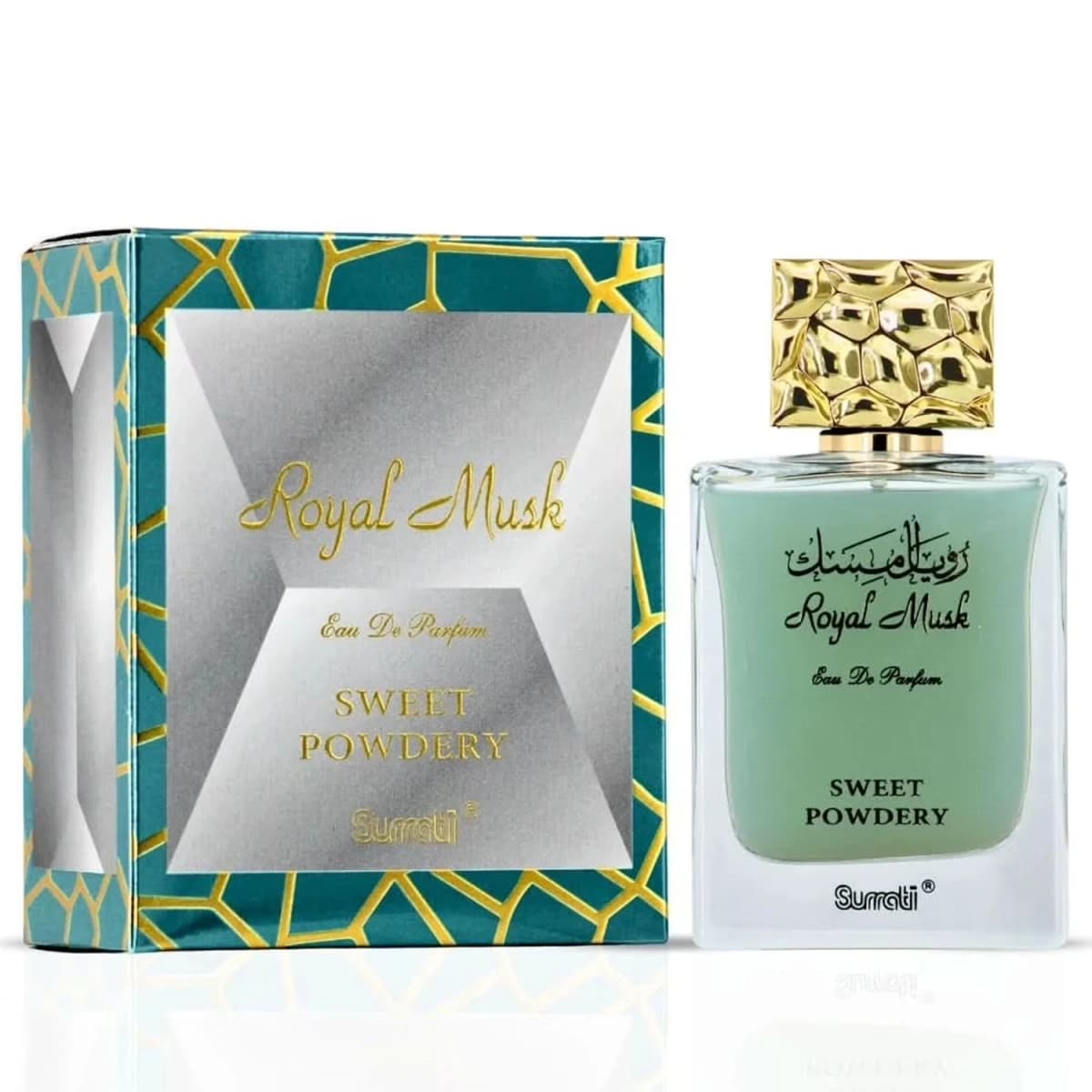 SURRATI Royal Musk Sweet Powdery Eau de Parfum Spray for Women – Soft Powdery Vanilla, Woody & Musky Scent, Long-Lasting Premium Arabian Fragrance, Perfect Gift, 3.4 fl oz / 100 ml