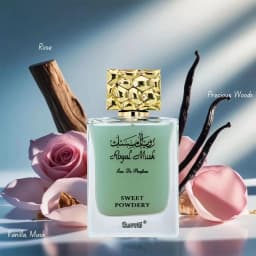 SURRATI Royal Musk Sweet Powdery Eau de Parfum Spray for Women – Soft Powdery Vanilla, Woody & Musky Scent, Long-Lasting Premium Arabian Fragrance, Perfect Gift, 3.4 fl oz / 100 ml