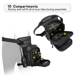 Rhinowalk Waist Leg Bag 3L Large Messenger Bag Portable Travel Cycling Leg Storage Bag Phone Purse Fanny Pack Fit Thigh Hip Bum