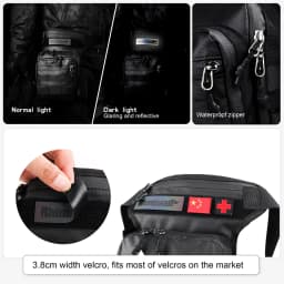 Rhinowalk Waist Leg Bag 3L Large Messenger Bag Portable Travel Cycling Leg Storage Bag Phone Purse Fanny Pack Fit Thigh Hip Bum