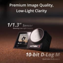 DJI Osmo Action 4 Used Waterproof Action Camera 1/1.3" Sensor 4K Video 120fps Low-Light 10-bit D-Log M Vlogging Camera