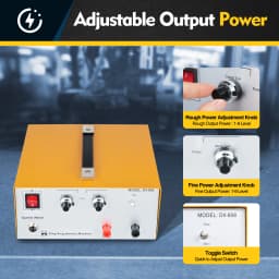 390W Jewelry Spot Welder Pulse Arc Welding Machine, Handheld Gold Silver Welder with Foot Pedal for Jewelry Repair, 1-80A Adjustable