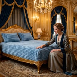 Channel Stitch Fitted Sheet King Size Raised Ribbed Pattern Ultra Soft Plush Feel Fade Proof Wrinkle Free Bedding
