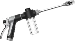 High‑Pressure Car Washing Water Gun with Long Handle Foam Kettle, Metal Joint Car Wash Sprayer Nozzle for RV External Cleaning Garden Water Hose Shower Watering