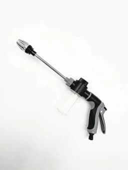 High‑Pressure Car Washing Water Gun with Long Handle Foam Kettle, Metal Joint Car Wash Sprayer Nozzle for RV External Cleaning Garden Water Hose Shower Watering