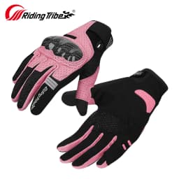Motorcycle Leather Gloves Carbon Fiber Shell Suitable for Bike Gloves Skateboard Gloves Outdoor Gloves