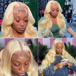 250% 300% High Density Bone Straight 13x4 13x6 HD Transparent Lace Front Human Hair Wigs For Women 613 Honey Blonde 360 Full Lace Wig Pre Plucked With Baby Hair