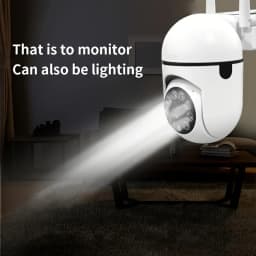 1080P WiFi Bulb Surveillance Camera Color Night Vision Motion Tracking Indoor Outdoor Security Monitor Camera Y108