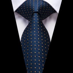 Blue Check Men's Tie Handkerchief Cufflinks Set Necktie for Men Male Wedding Business Ties Formal Dad Husband Gift