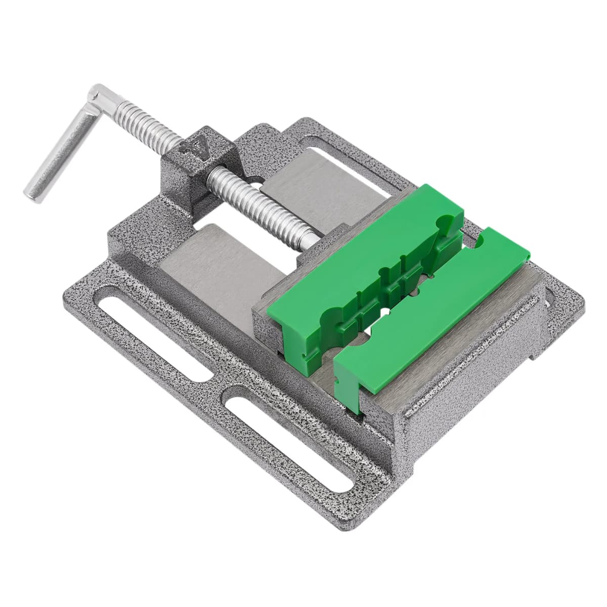 4 Inch Drill Press Vice Bench Clamp with Magnetic Vise Pads, 360° Swivel Handle for Milling Machine Drilling & Workshop Use