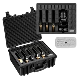 SucceBuy Hard Pistol Case Hard Gun Case with XPE Foam Lining Waterproof Pistol Box with Customizable Interior for Gun Lenses
