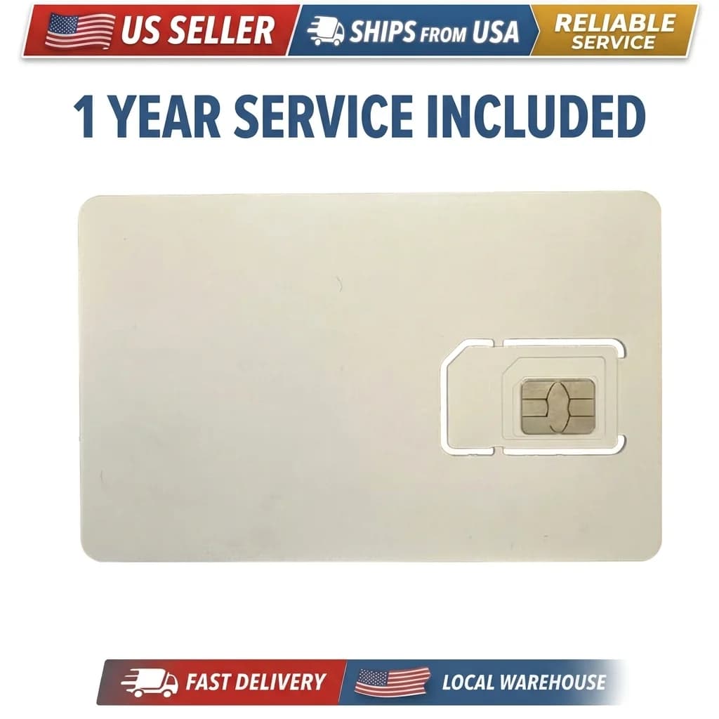 US Seller IoT SIM Card for GPS Tracker 1 Year Service Included No Monthly Fee 4G LTE M2M Data SIM for Car Trailer RV Pet Child Tracking