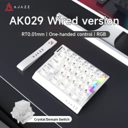 AJAZZ AK029 Wired Gaming Magnetic Switch Magnetic Rice Switch HIFI Edition, RGB Backlight, DIY Support
