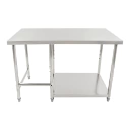 Stainless Steel Work Table, Prep Table with Lower Shelf, Heavy Duty Commercial Kitchen Workstation for Home Restaurant