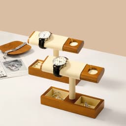 Oirlv Wooden Watch Stand Bracket Charger Dock Station Charging Holder for Apple Watch Stand Wrist Watch Jewelry Storage Rack