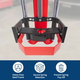 Heavy Duty Strut Spring Compressor Tool 3000 LBS Load Capacity With Safety Shield Industrial Thread Design 3.5 Inch To 11.5 Inch Spring Range Universal Fit For Trucks SUVs Automotive Suspension Repair