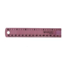 Plastic folding ruler for office use, durable plastic material, assorted colors, compact and portable design