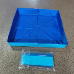 Dog Kiddie Pool PVC Square Shaped Folding Dog Bath Pool Non Inflatable Save Space small pet bathtub For Puppy Cats Pet Supplies