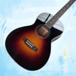 Handmade Professional Acoustic Guitar, Blues Master Keb' Mo' 2012 Acoustic Guitar Sunburst Color, Solid Spruce Top, Back And Side Are Laminate Rosewood, Rosewood Fretboard, 20 Frets, Bone Nut & Saddle, Ideal for Country, Blues, Jazz, High Quality