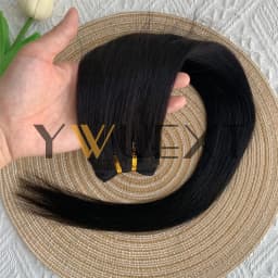 Human Hair Weft Extensions Straight 12"-22" Machine Remy Human Hair Extension 50g/pack Can Curly Hair Weaves for Women