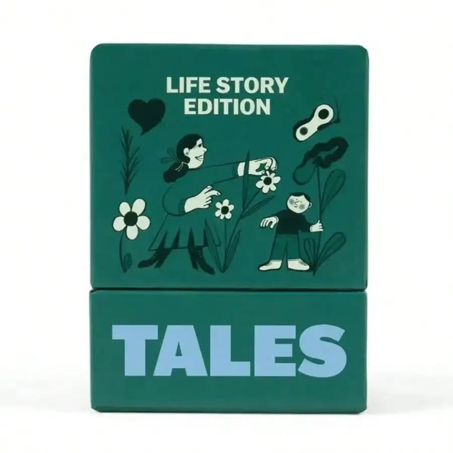 TALES Conversation Starter Cards Set-Family Edition Couples' Edition Life Story Special Edition- Game Night, Road Trips, Dinner Table, Getting To Know You