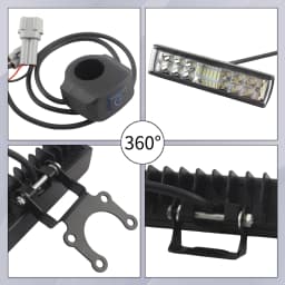 Electric Dirt Bike LED Headlight For Surron Light Bee X S Dirt Pit Bike Enduro Motocross Spotlight Refit Accessories