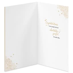 Engagement Card for Bride and Groom (Lacy Heart)