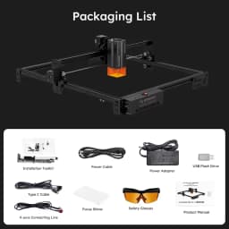 Atomstack A20 Pro V2 Portable Laser Engraver Diy Bluetooth Machine Painted Dog Tag Paper Leather Wooden Plastic Logo CNC Machine