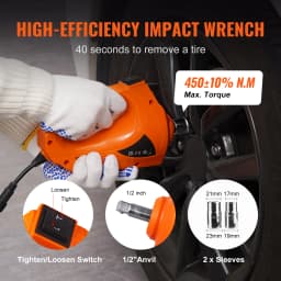 SucceBuy 5 Ton Electric Car Jack Hydraulic Jack with Electric Impact Wrench Portable Car Lift for SUV Sedan Truck Change Tires