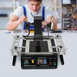 IR6500 BGA Rework Station Infrared Solder Welder System Closed-loop Temperature Control,1250W Electric Welding Table w/USB Cable