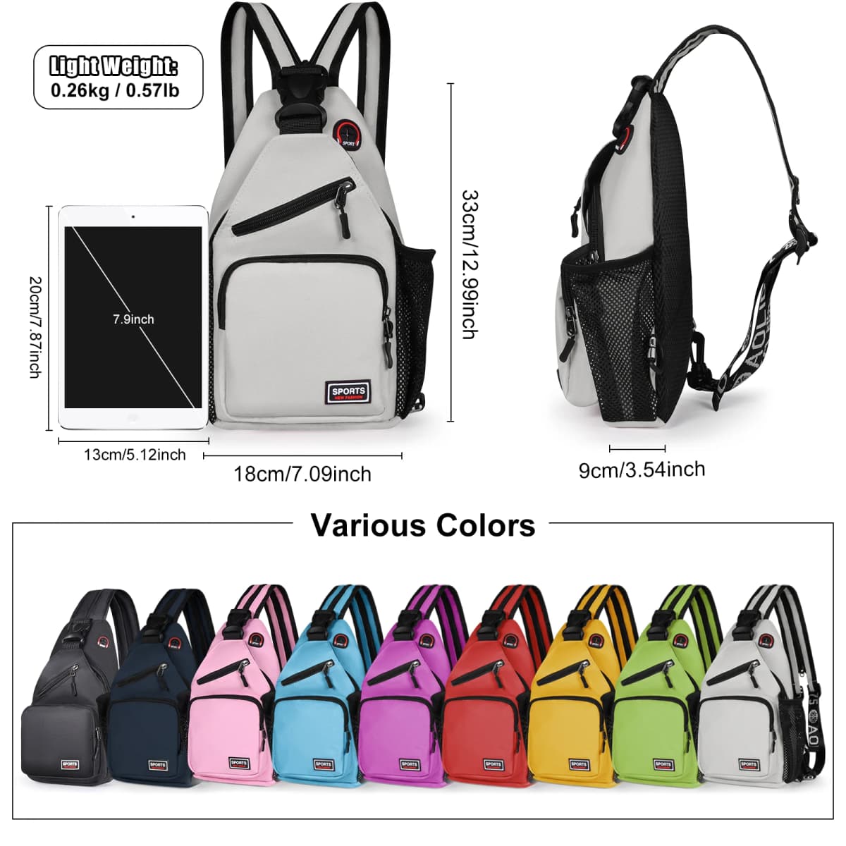 Breast Bag Women's New Waterproof Large Capacity Backpack Multi-functional Casual Oxford Cloth Crossbody Bag Crossbody Bags