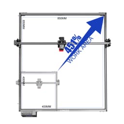 LONGER RAY5 Laser Engraver X Y Axis Extension Kit Extension Kit for Longer RAY5 5W 10W 20W Laser Engraver (XY Axis)