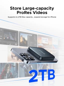 ORICO Magnetic Portable SSD USB3.2 20Gbps Supports 4K ProRes Video Recording for iPhone 15 Pro Series External Solid State Drive