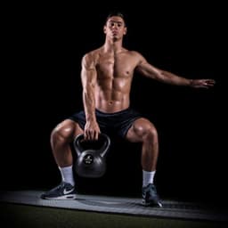 Vinyl Plastic Kettlebell for Home Gym Use Black Durable Coated Surface Available in 10 15 20 25 30 and 35 lbs