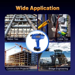 NEW 8-34mm Bar Tie Tool,Tie Automatic Rebar Tier Gun Steel Tying Machine,w/Automatic Knot Release Two Large-Capacity Batteries