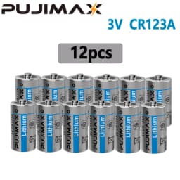 PUJIMAX 36/24/24-cell 3V CR123A Lithium Battery Single-Use Battery, With Stable Voltage and High Performance. Suitable for Remote Controls, Cameras, Flashlights, Distance Meters, and Flashlights. This Is a Non-Rechargeable Battery. Do Not Charge It.