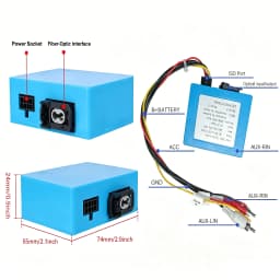 Optical Fiber Decoder Most Box for 2004-2018 Mercedes Benz ML/R/GL/W211/GLS Series and for 2004-2016 Porsche Cayenne 911 Cayenne Paramela